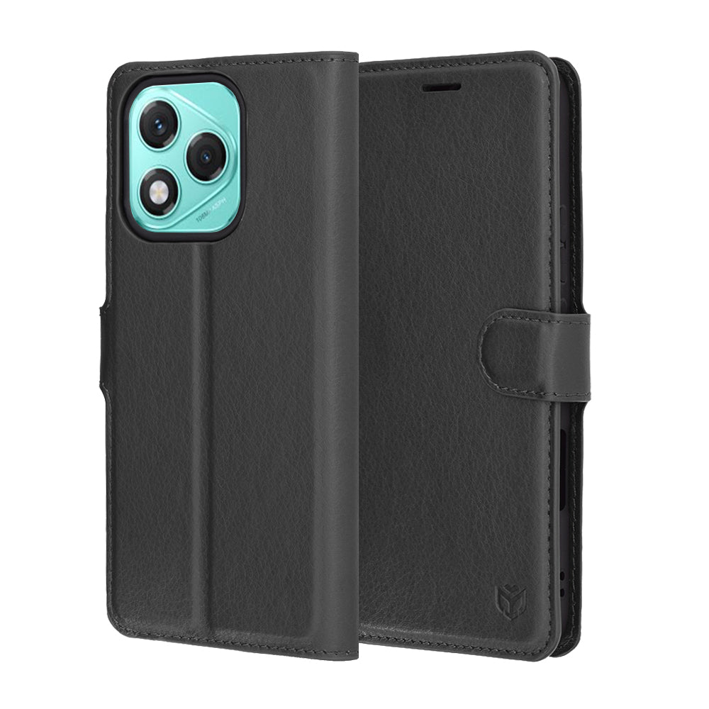 Pouzdro pro Honor 400 Lite, Techsuit, kožené folio, černé