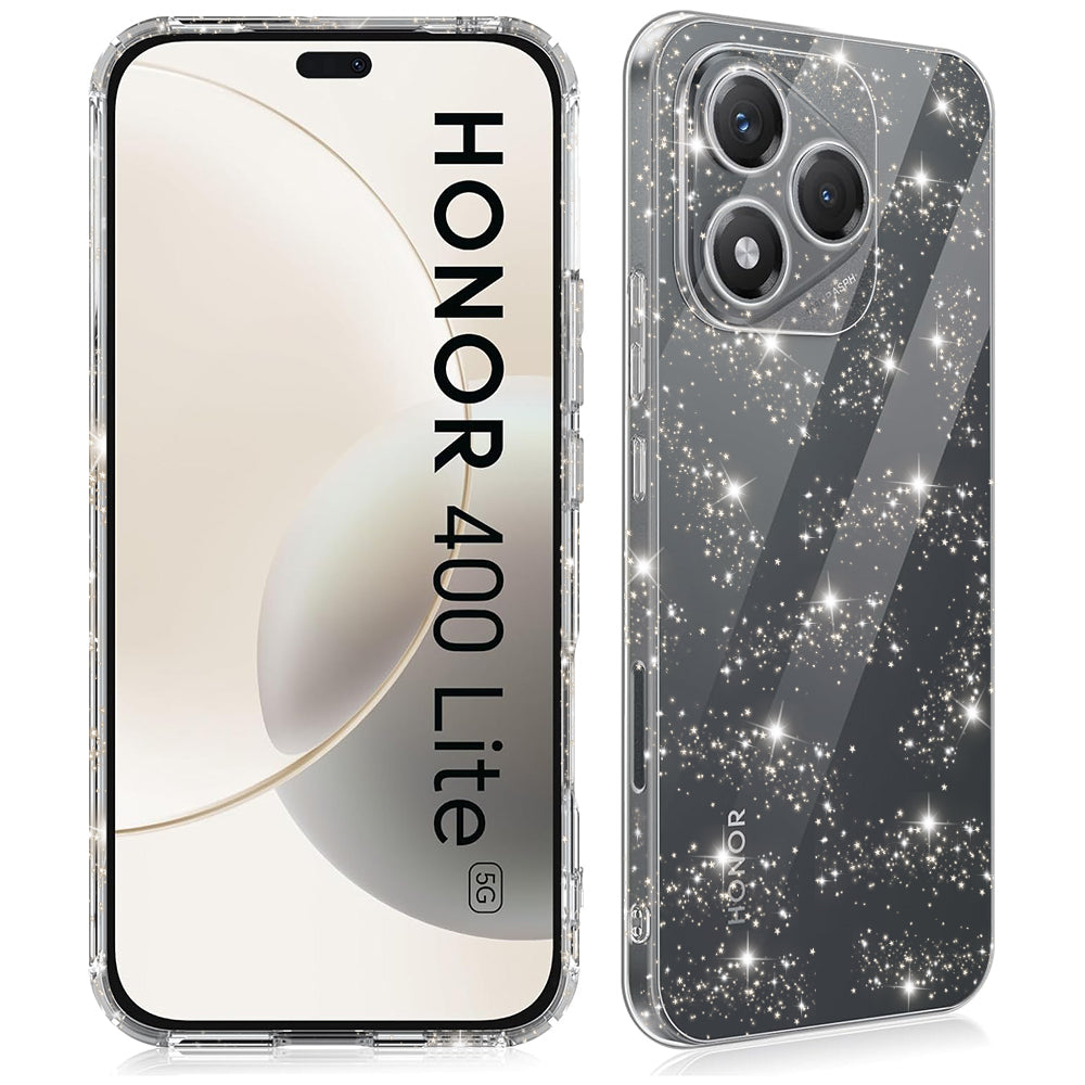 Pouzdro pro Honor 400 Lite, Techsuit, SparkleSkin, Průhledné