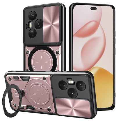 Pouzdro pro Honor 400 Pro, Techsuit, CamGuard Pro, Růžovo-zlaté