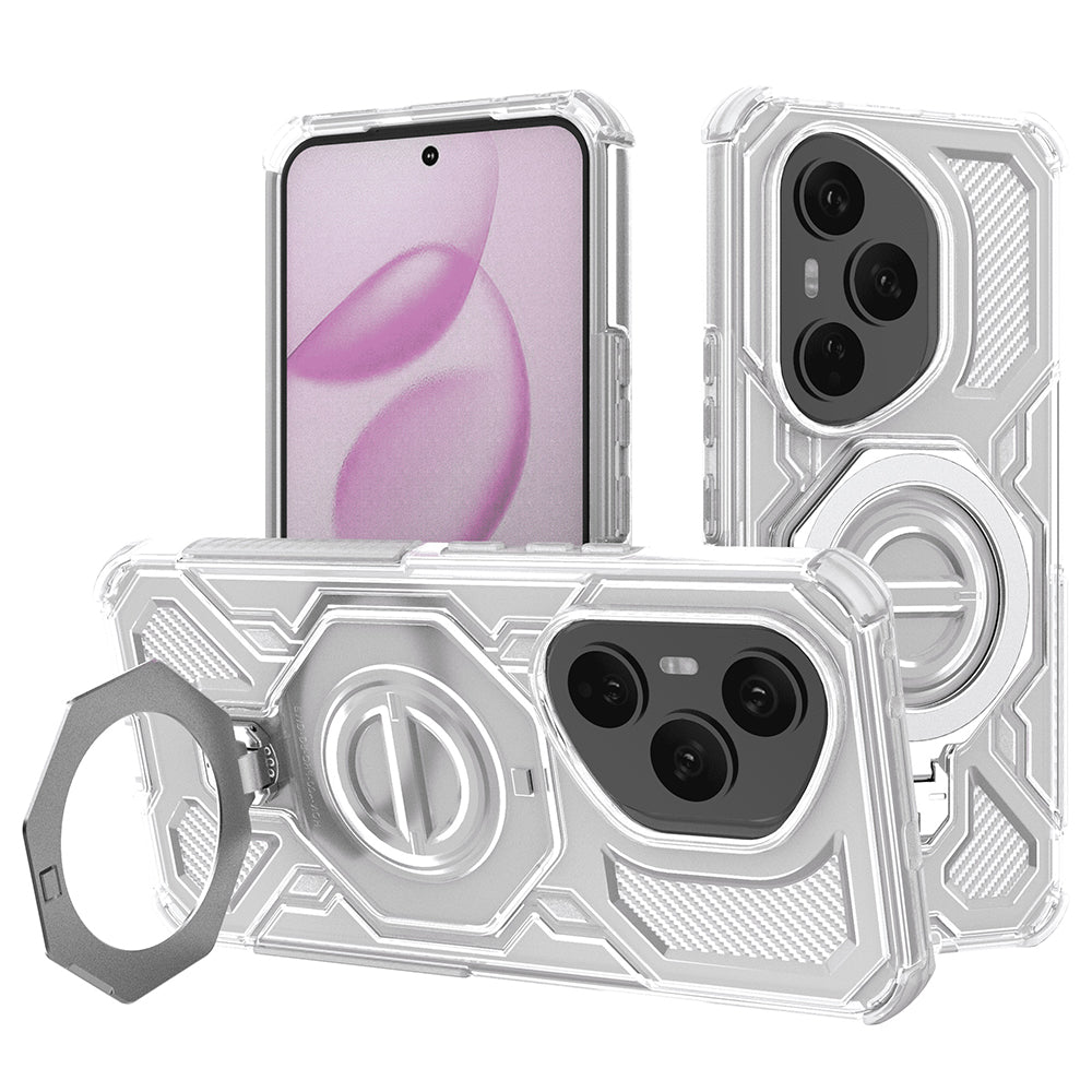 Case for Honor 400 Pro, Techsuit, Carbon Shield Pro, White