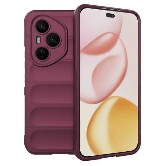 Pouzdro pro Honor 400 Pro, Techsuit, Magic Shield, Tmavě červená