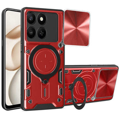 Pouzdro pro Honor 400 Smart 4G / X7d 4G / 400 Smart 5G, Techsuit, CamGuard Pro, Červené