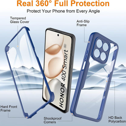 Pouzdro pro Honor 400 Smart 4G / X7d 4G / 400 Smart 5G, Techsuit, ColorVerse 360, Modrá