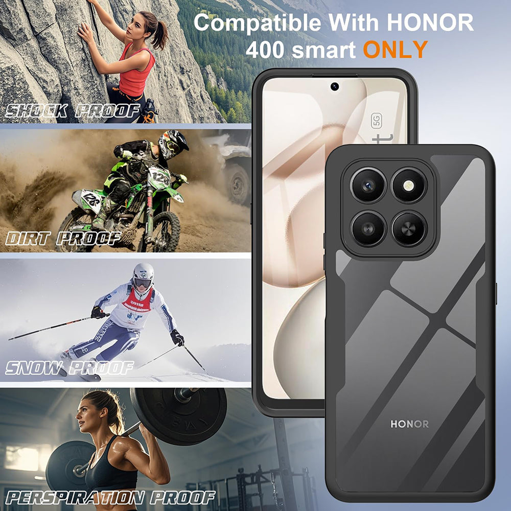 Pouzdro pro Honor 400 Smart 4G / X7d 4G / 400 Smart 5G, Techsuit, ColorVerse 360, Černá