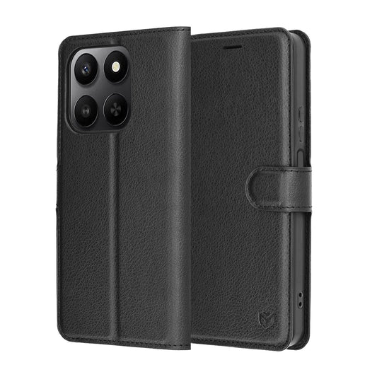 Pouzdro pro Honor 400 Smart 4G / X7d 4G / 400 Smart 5G, Techsuit, kožené folio, černé