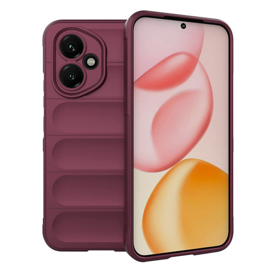 Pouzdro pro Honor 400, Techsuit, Magic Shield, Tmavě červená