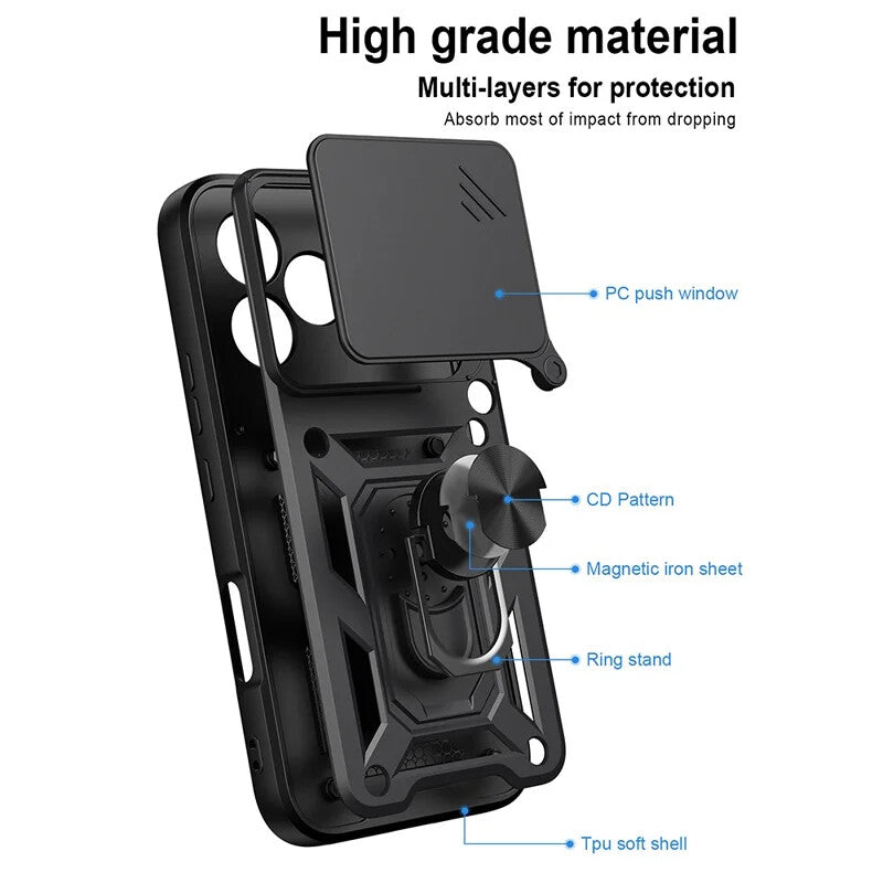Pouzdro pro Honor 600 Lite, OEM, CamShield, Černé