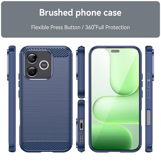 Pouzdro pro Honor 600 Lite, Techsuit, Carbon, Modrá