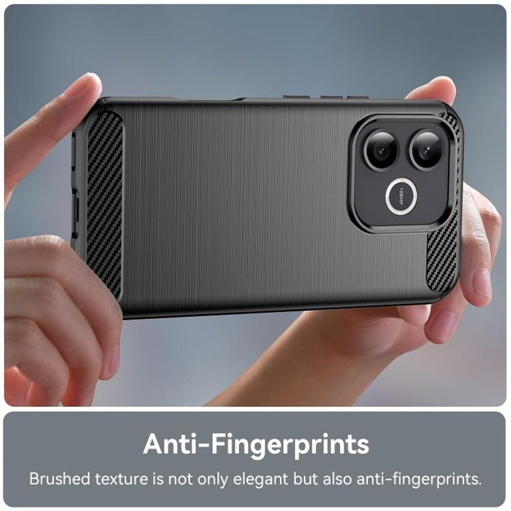 Pouzdro pro Honor 600 Lite, Techsuit, Carbon, Černá