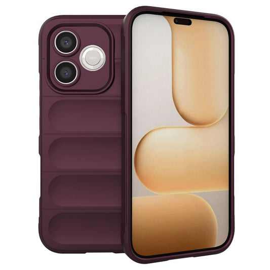 Pouzdro pro Honor 600 Lite, Techsuit, Magic Shield, Tmavě červená
