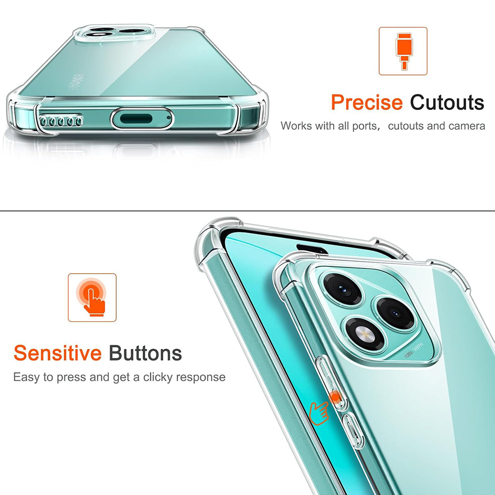 Pouzdro pro Honor 600 Lite, Techsuit, Shockproof Clear, Průhledné