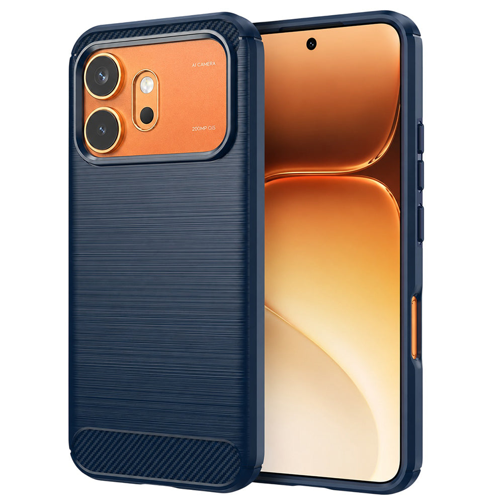 Pouzdro pro Honor 600 Pro / 600, Techsuit, Carbon, Modrá