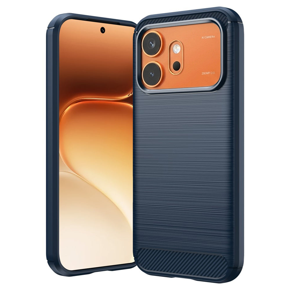 Pouzdro pro Honor 600 Pro / 600, Techsuit, Carbon, Modrá