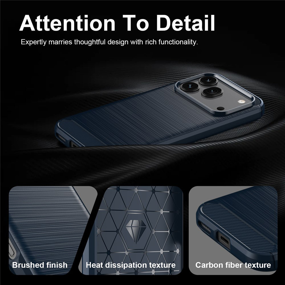 Pouzdro pro Honor 600 Pro / 600, Techsuit, Carbon, Modrá