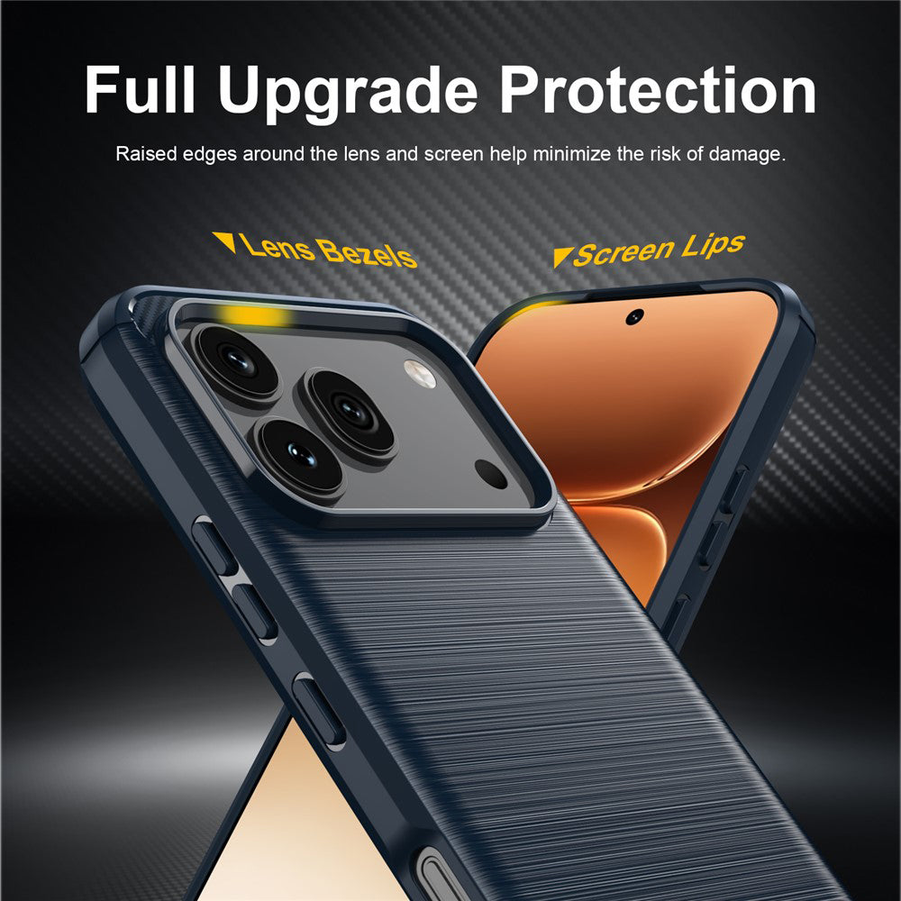 Pouzdro pro Honor 600 Pro / 600, Techsuit, Carbon, Modrá