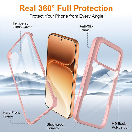 Pouzdro pro Honor 600 Pro / 600, Techsuit, ColorVerse 360, Růžové