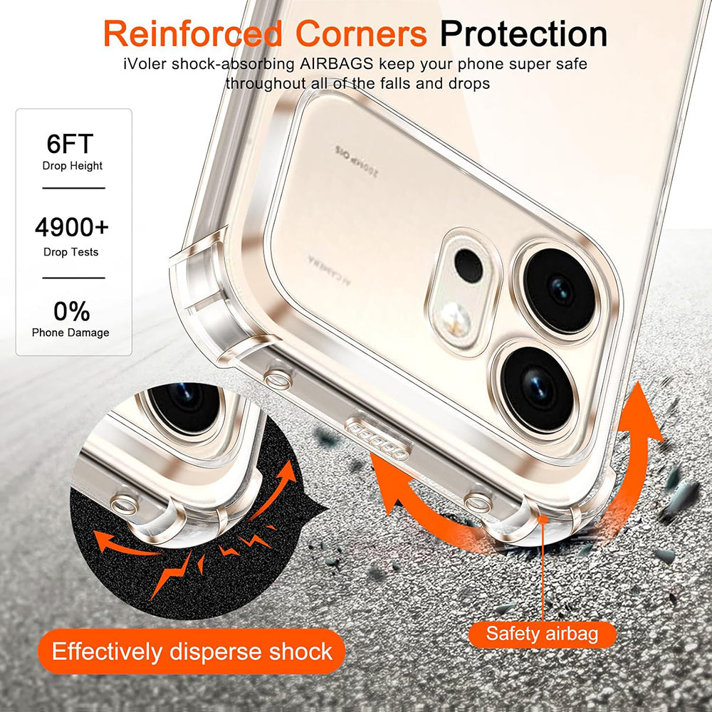 Pouzdro pro Honor 600 Pro, Techsuit, Shockproof Clear, Transparentní