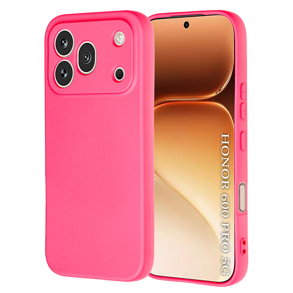 Pouzdro pro Honor 600 Pro, Techsuit, SoftFlex, Tmavě růžové