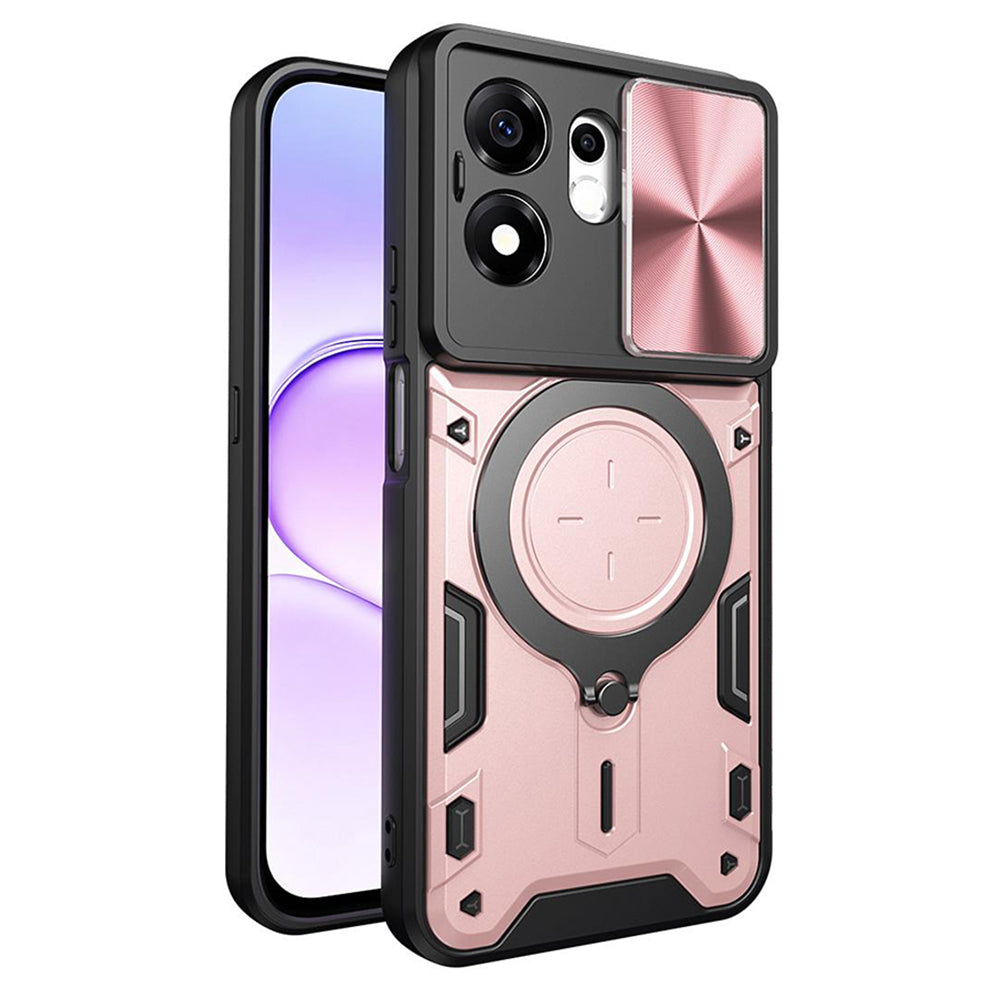 Pouzdro pro Honor 600 Smart, Techsuit, CamGuard Pro, Růžově zlaté