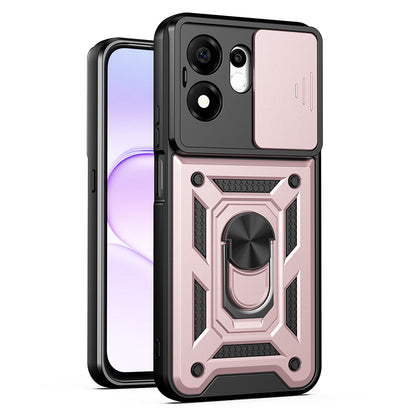 Pouzdro pro Honor 600 Smart, Techsuit, CamShield, Růžově zlaté