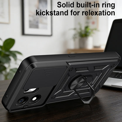 Pouzdro pro Honor 600 Smart, Techsuit, CamShield, Růžově zlaté
