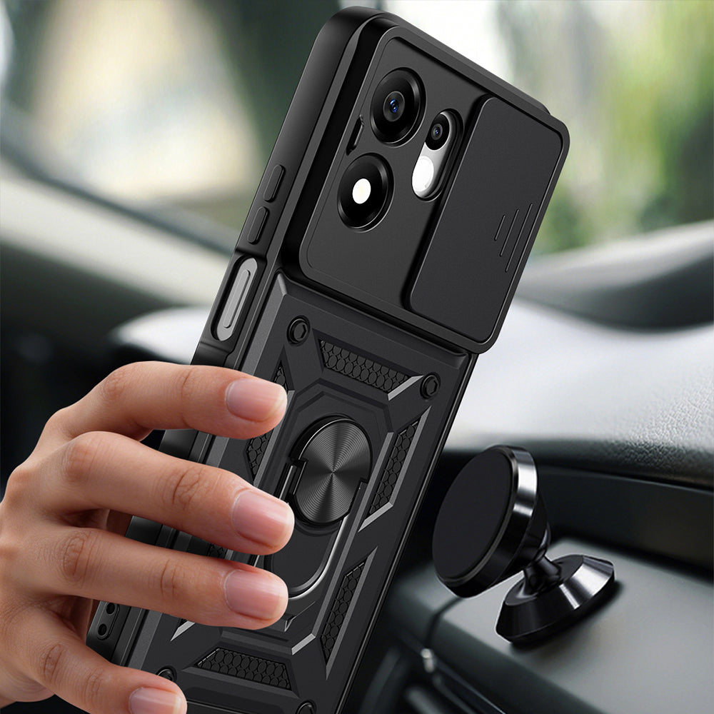 Pouzdro pro Honor 600 Smart, Techsuit, CamShield, Růžově zlaté