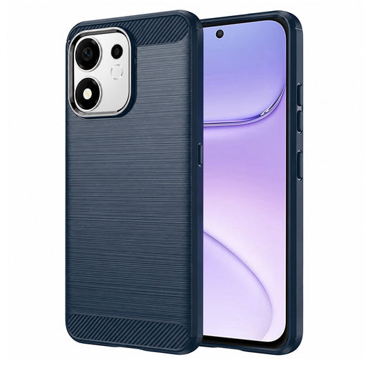 Pouzdro pro Honor 600 Smart, Techsuit, Carbon, Modré