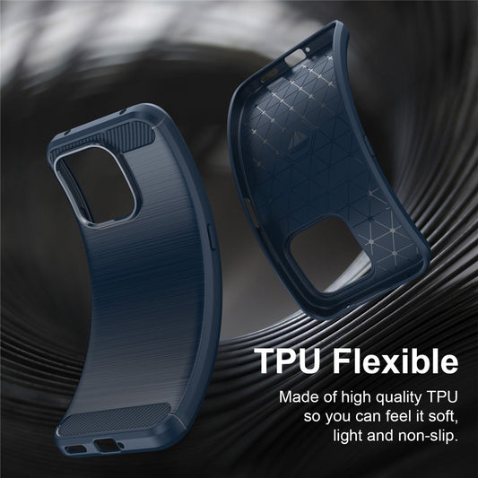 Pouzdro pro Honor 600 Smart, Techsuit, Carbon, Modré