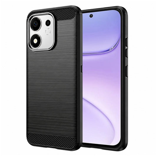 Pouzdro pro Honor 600 Smart, Techsuit, Carbon, Černé