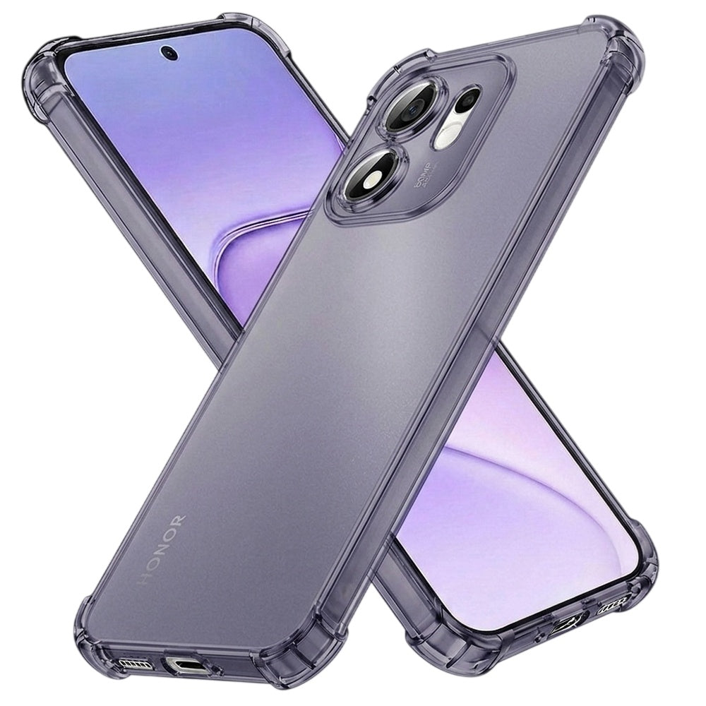 Pouzdro pro Honor 600 Smart, Techsuit, Odolné proti nárazům, Průhledné, Kouřové