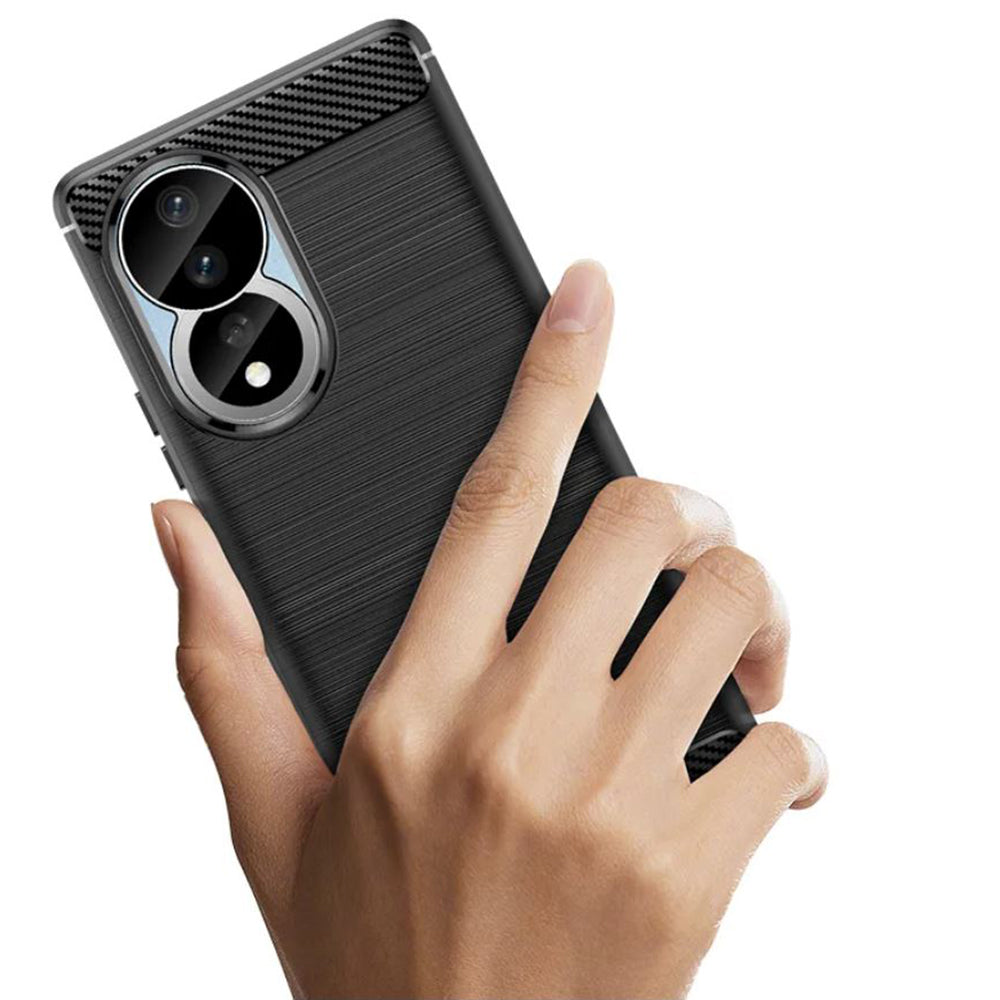 Pouzdro pro Honor 90 / 80, Techsuit, Carbon, Černé