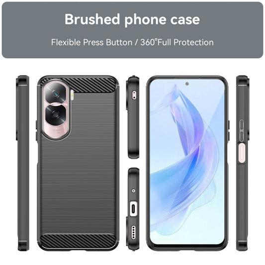 Pouzdro pro Honor 90 Lite, Techsuit, Carbon, Černé