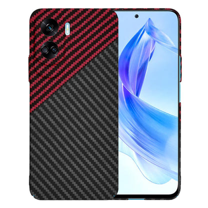 Pouzdro pro Honor 90 Lite, Techsuit, Carbonite FiberShell, Černo-červené