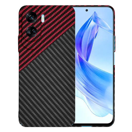Pouzdro pro Honor 90 Lite, Techsuit, Carbonite FiberShell, Černo-červené