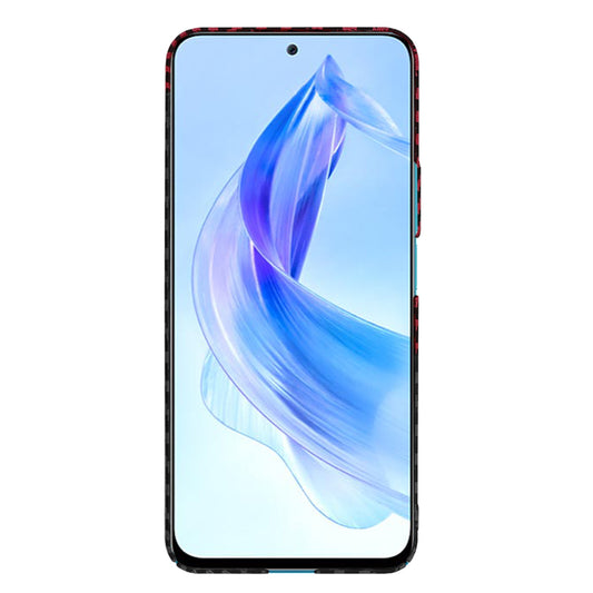 Pouzdro pro Honor 90 Lite, Techsuit, Carbonite FiberShell, Černo-červené