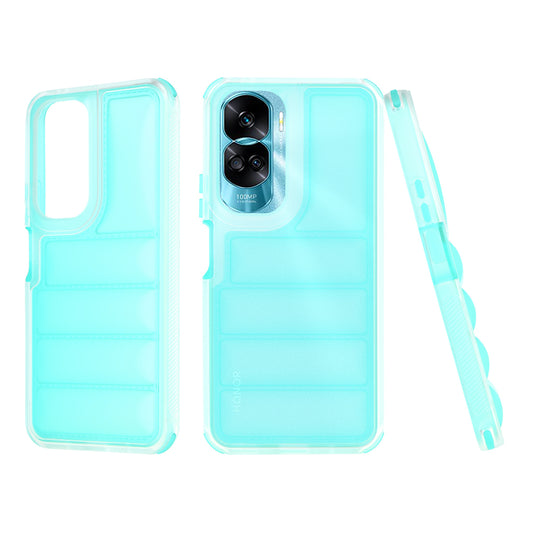 Pouzdro pro Honor 90 Lite, Techsuit, Wave Shield, Tyrkysové