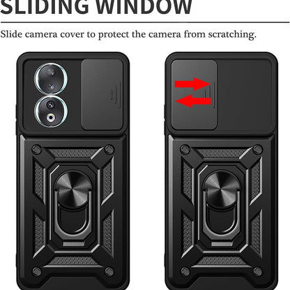 Case for Honor 90, Techsuit, CamShield, Black