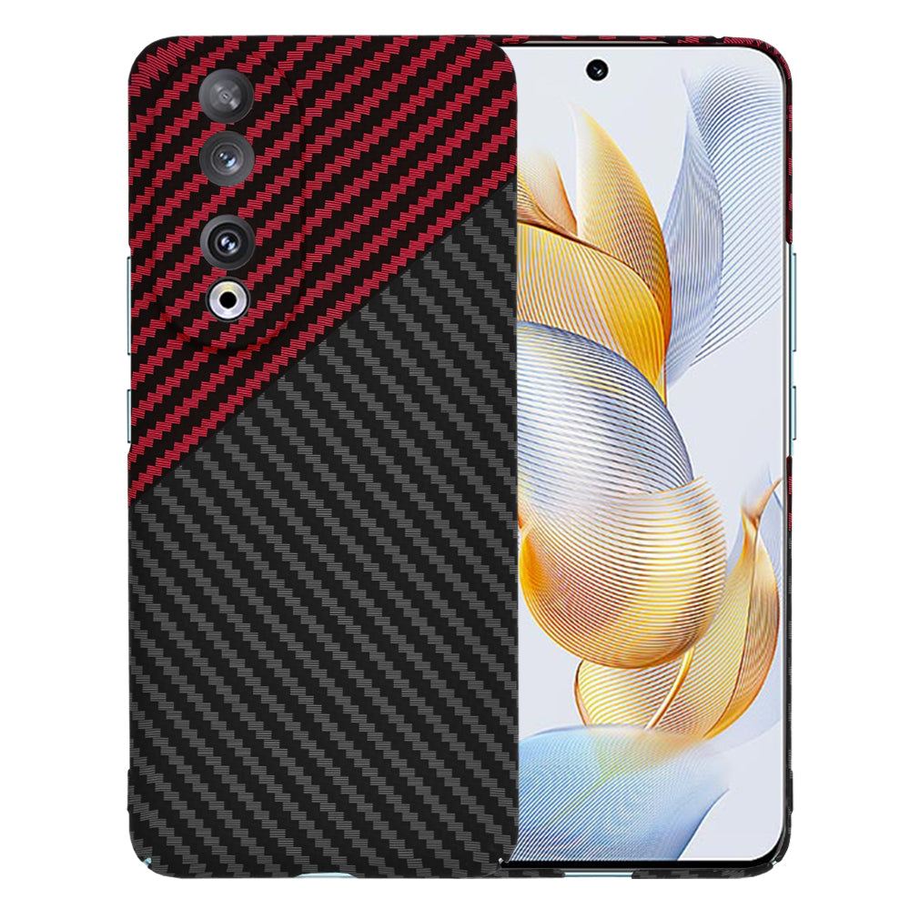Pouzdro pro Honor 90, Techsuit, Carbonite FiberShell, Černo-červené
