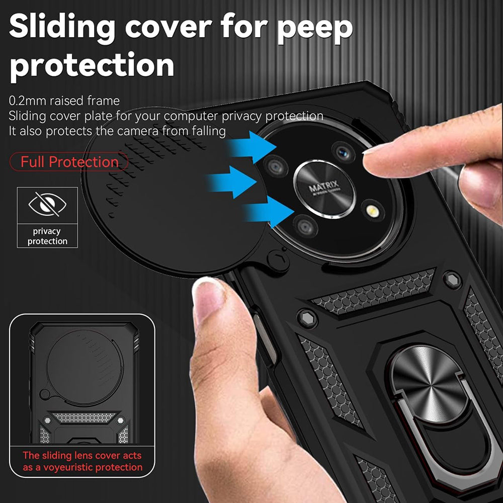 Pouzdro pro Honor Magic5 Lite, Techsuit, CamShield, Černé