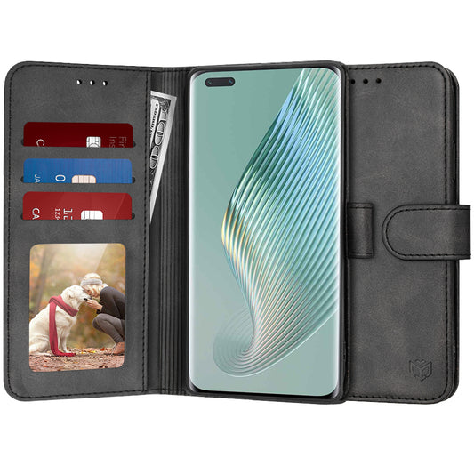 Pouzdro pro Honor Magic5 Pro, Techsuit, Diary Book, Černé