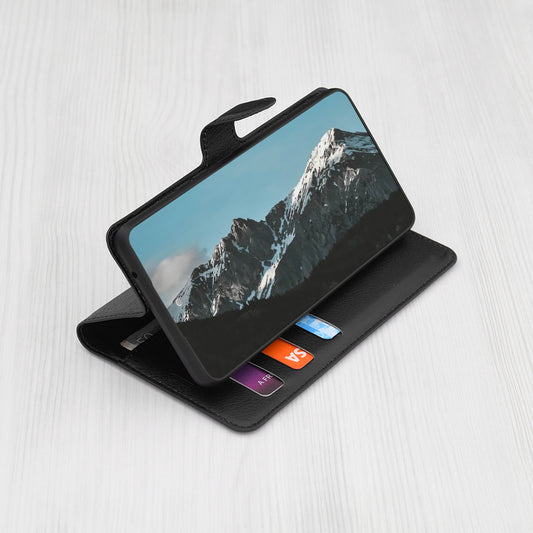 Pouzdro pro Honor Magic5 Pro, Techsuit, kožené folio, černé