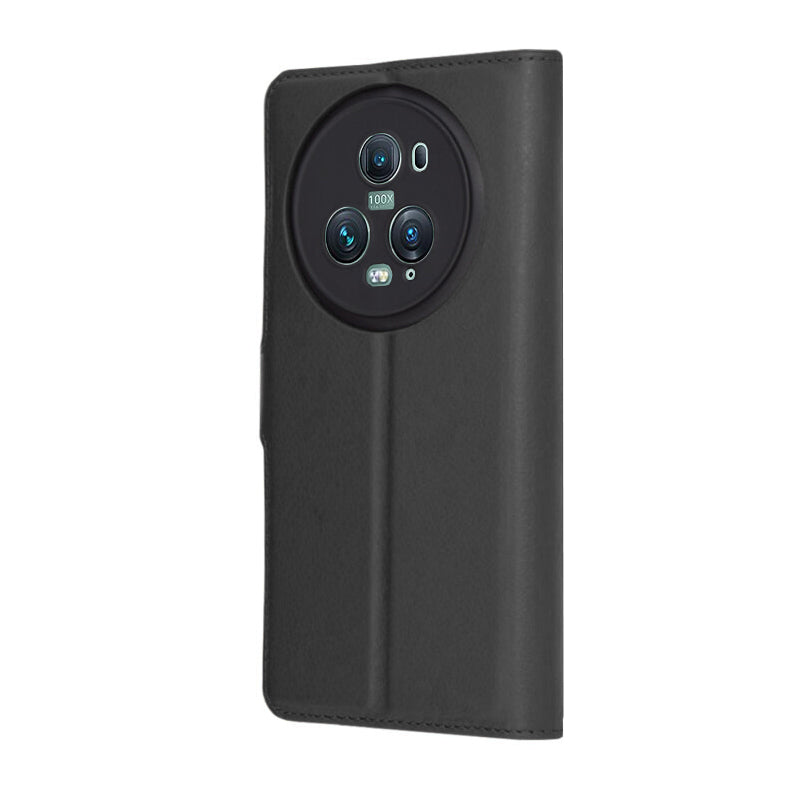 Pouzdro pro Honor Magic5 Pro, Techsuit, kožené folio, černé