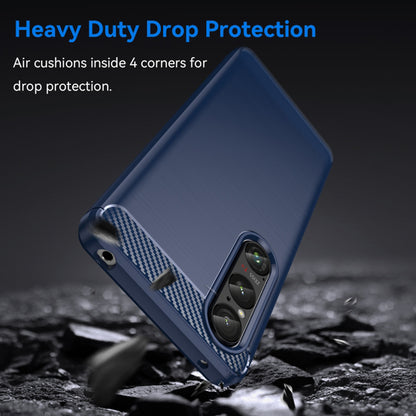 Pouzdro pro Honor Magic6 Lite, Techsuit, Carbon, Modrá