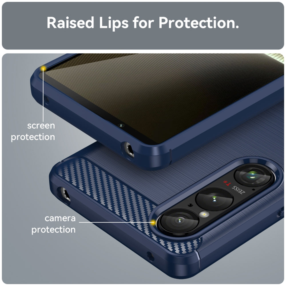 Pouzdro pro Honor Magic6 Lite, Techsuit, Carbon, Modrá