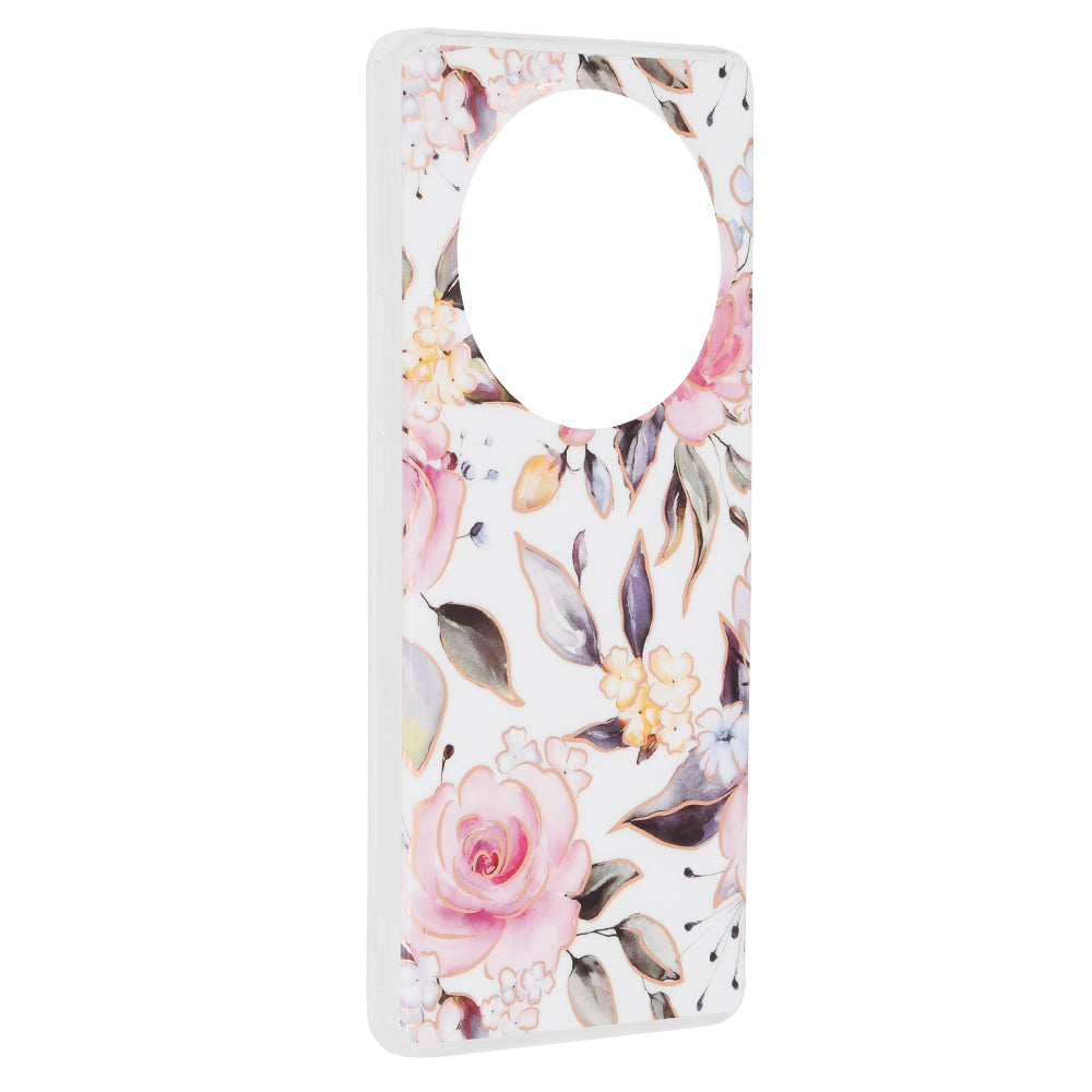 Pouzdro pro Honor Magic6 Lite, Techsuit, Marble, bílé