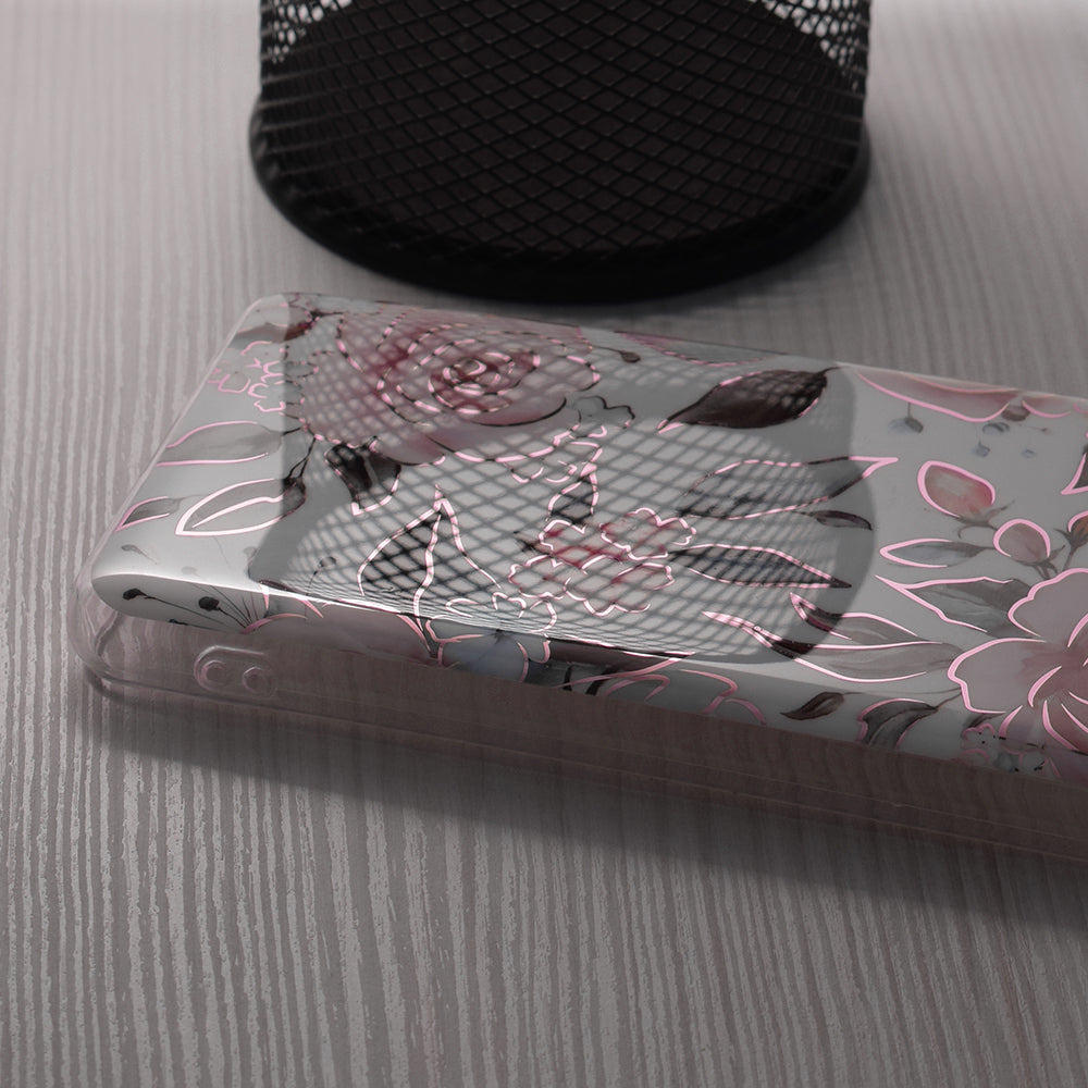 Pouzdro pro Honor Magic6 Lite, Techsuit, Marble, bílé