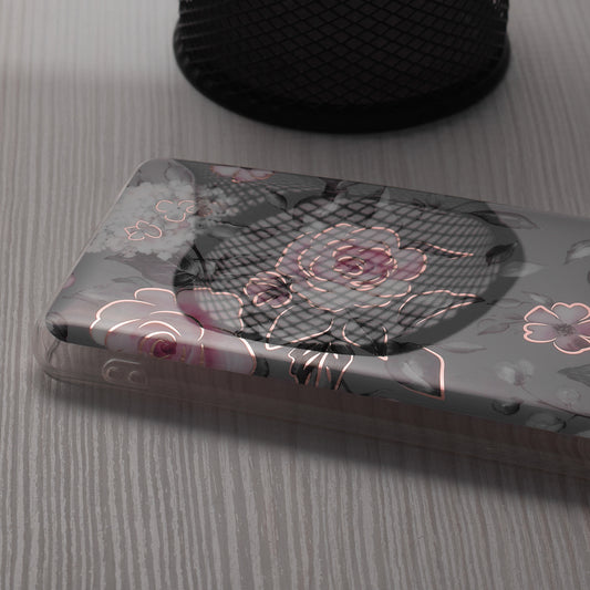 Pouzdro pro Honor Magic6 Lite, Techsuit, Marble, Šedé