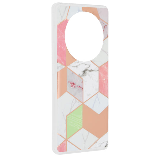 Pouzdro pro Honor Magic6 Lite, Techsuit, Marble, fialové
