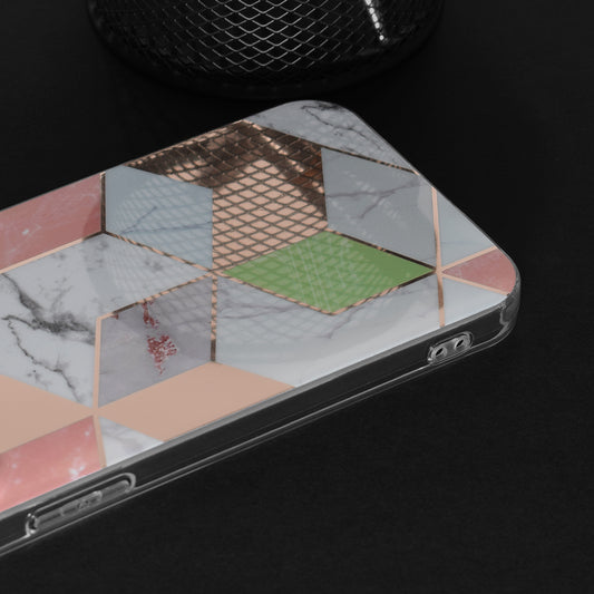Pouzdro pro Honor Magic6 Lite, Techsuit, Marble, fialové