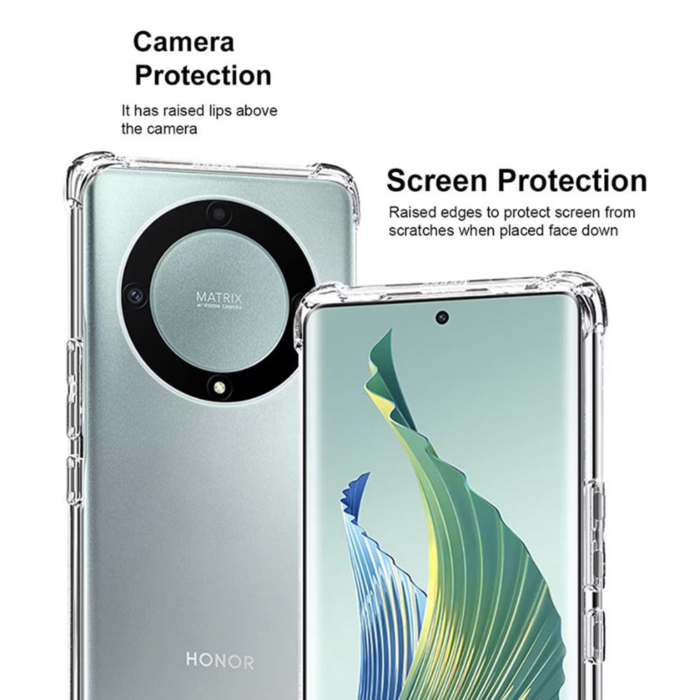 Pouzdro pro Honor Magic6 Lite, Techsuit, Odolné proti nárazům, Průhledné